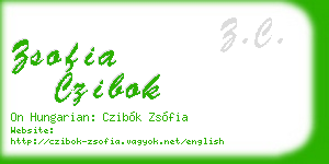zsofia czibok business card