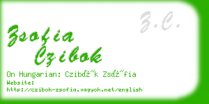 zsofia czibok business card